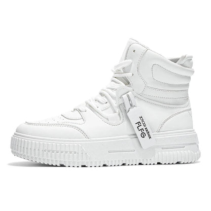 Fashion Casual Sneakers High Top Skateboard Shoes Student Boots Men and Women Trend Wear Resistant Two-color Couples