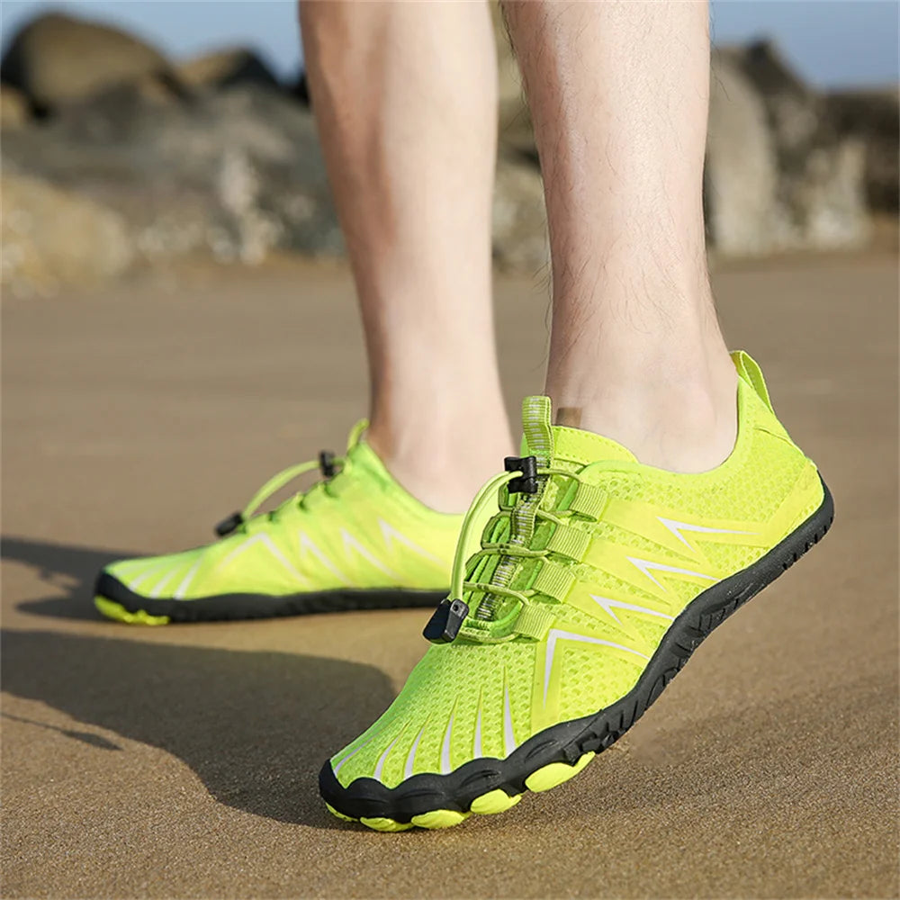 Unisex snabbtorkande vattenskor för män och kvinnor – färgglada strand-, sim-, surf- och havsskor – parskor – barfota- och Upstream-sneakers