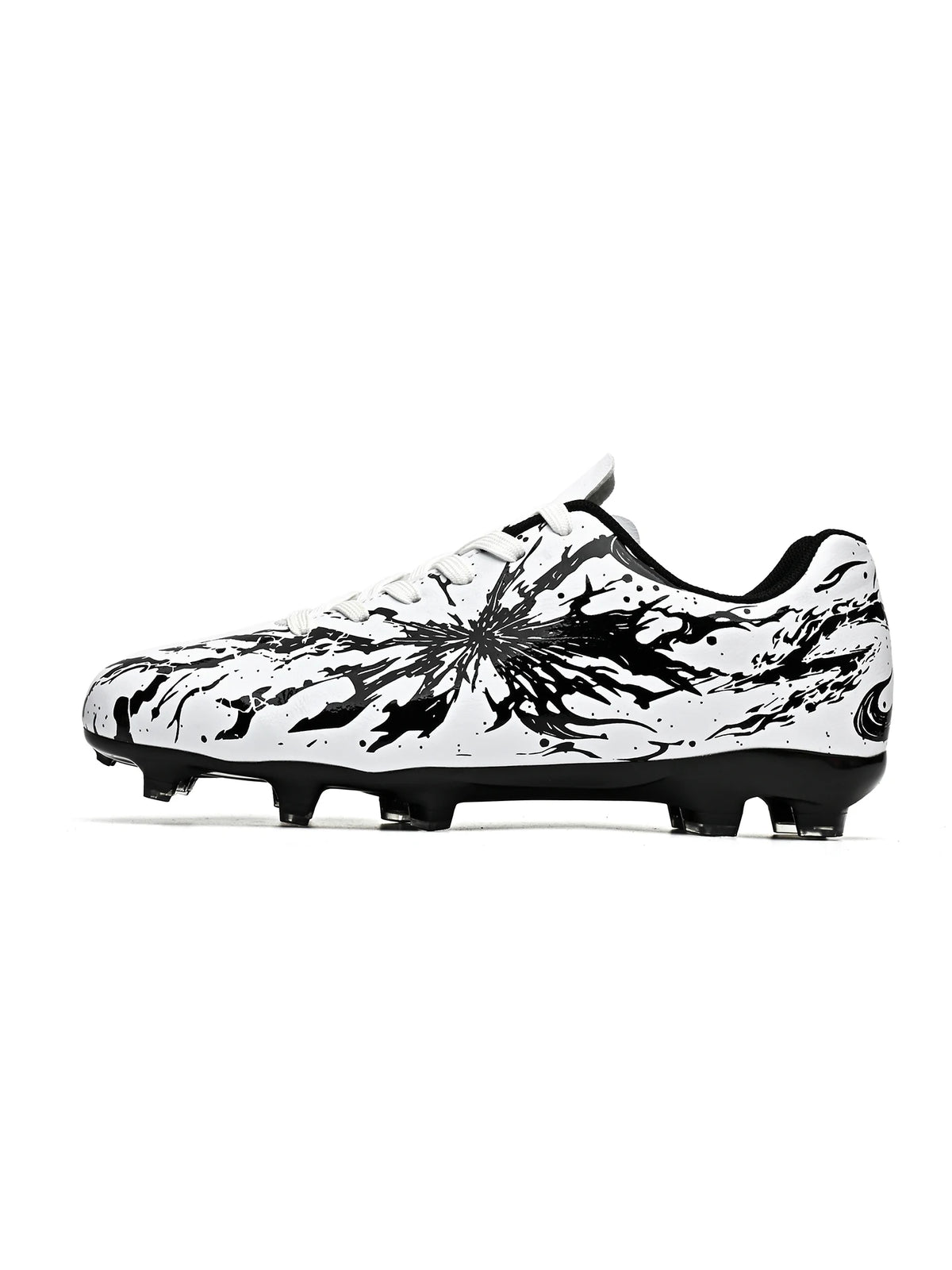Chaussures de football pour hommes, modèle AG FG, tige en tricot ultra-léger, soutien stable de la voûte plantaire, idéales pour les entraînements prolongés sur terrain de gazon extérieur.