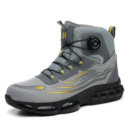 Taille 47 48 bottes de sécurité de travail hommes haut anti-crevaison sécurité bout en acier chaussures de travail Protection hommes chaussures de sécurité chaussures