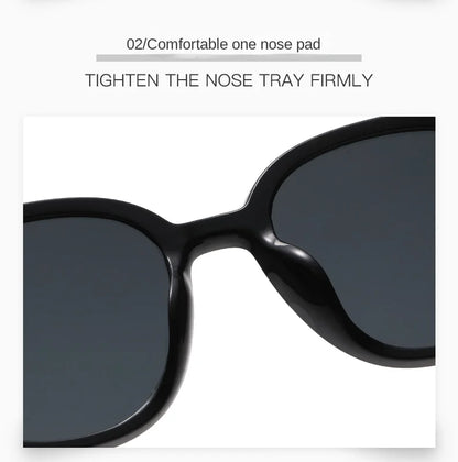 Fashion Korean Vintage Square Sunglasses Women Oversized Sunglass Men Retro Trend Black Sun Glasses Shades Goggle UV400 Eyewear