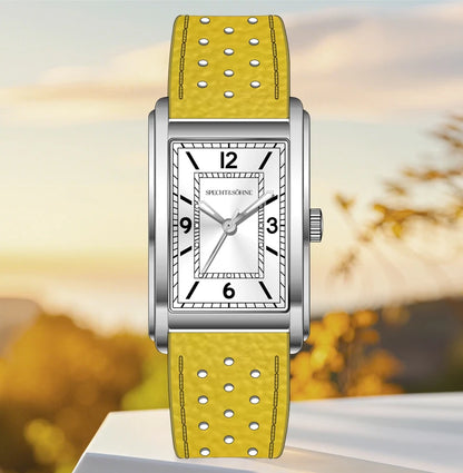New Specht & Söhne Fashion Couple Watches VH31 Quartz Watches Casual Retro Clocks Sapphire Crystal Leather Strap Wristwatch