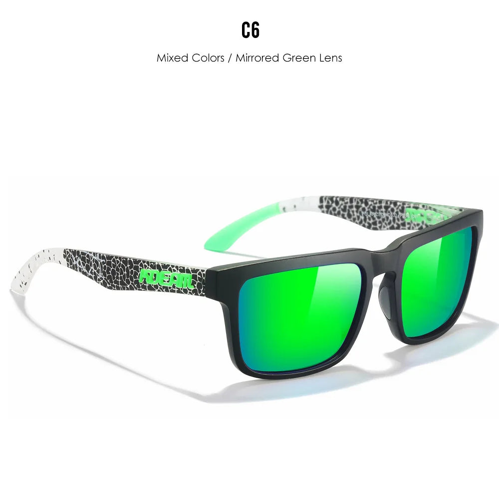 KDEAM Large Size Square Men's Sunglasses Polarized Photochromic Oversized Sun Glasses Fashion Women Shades Upgraded Edition