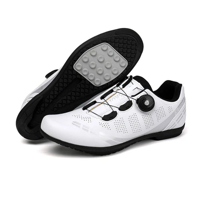 Zapatillas de ciclismo para hombre, bicicletas de carretera, mujer, competición, con cierre automático, velocidad, zapatillas deportivas de ciclismo, zapatillas de ciclismo con calas SPD para mujer