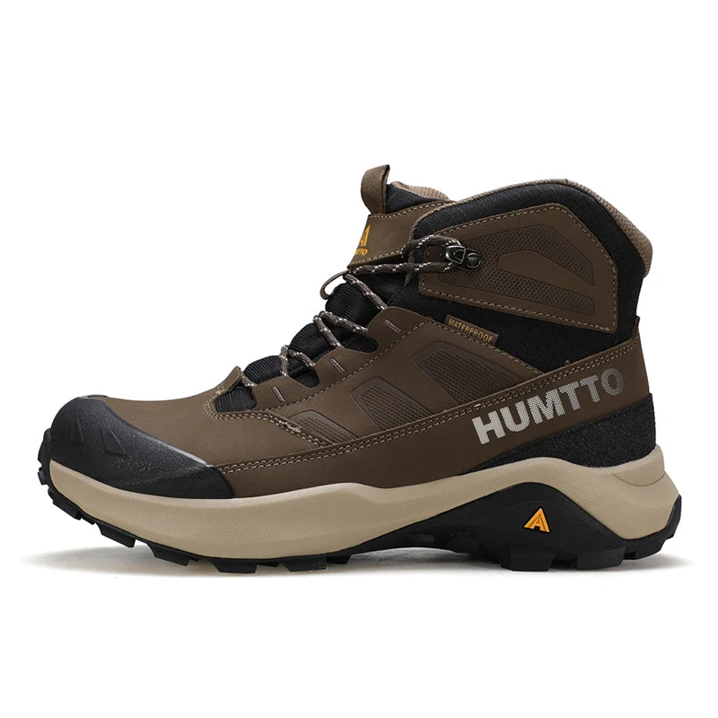 HUMTTO Hiking shoes Men's waterproof hunting Boots Tactical Desert Combat Ankle trekking Boots Male Women warm Leather Sneakers