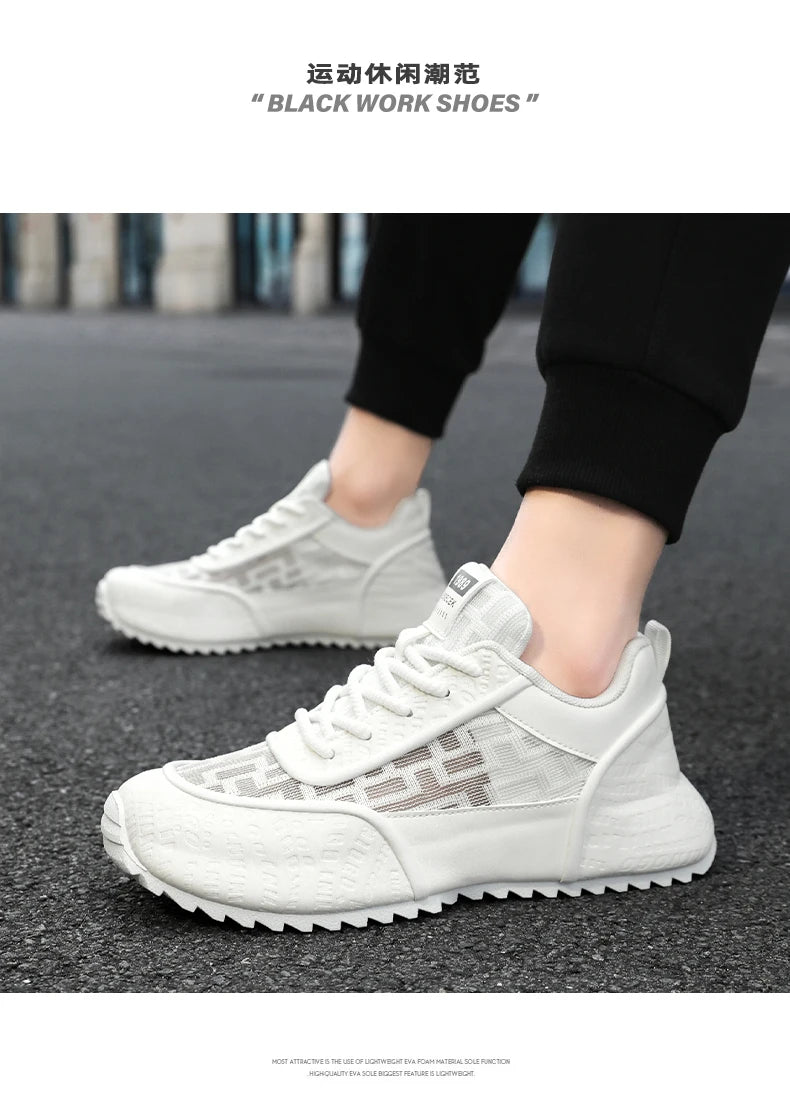 Brand protection 2026 new men's lightweight non-slip breathable wear-resistant running sports fashion versatile casual shoes