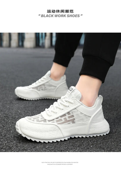 Brand protection 2026 new men's lightweight non-slip breathable wear-resistant running sports fashion versatile casual shoes