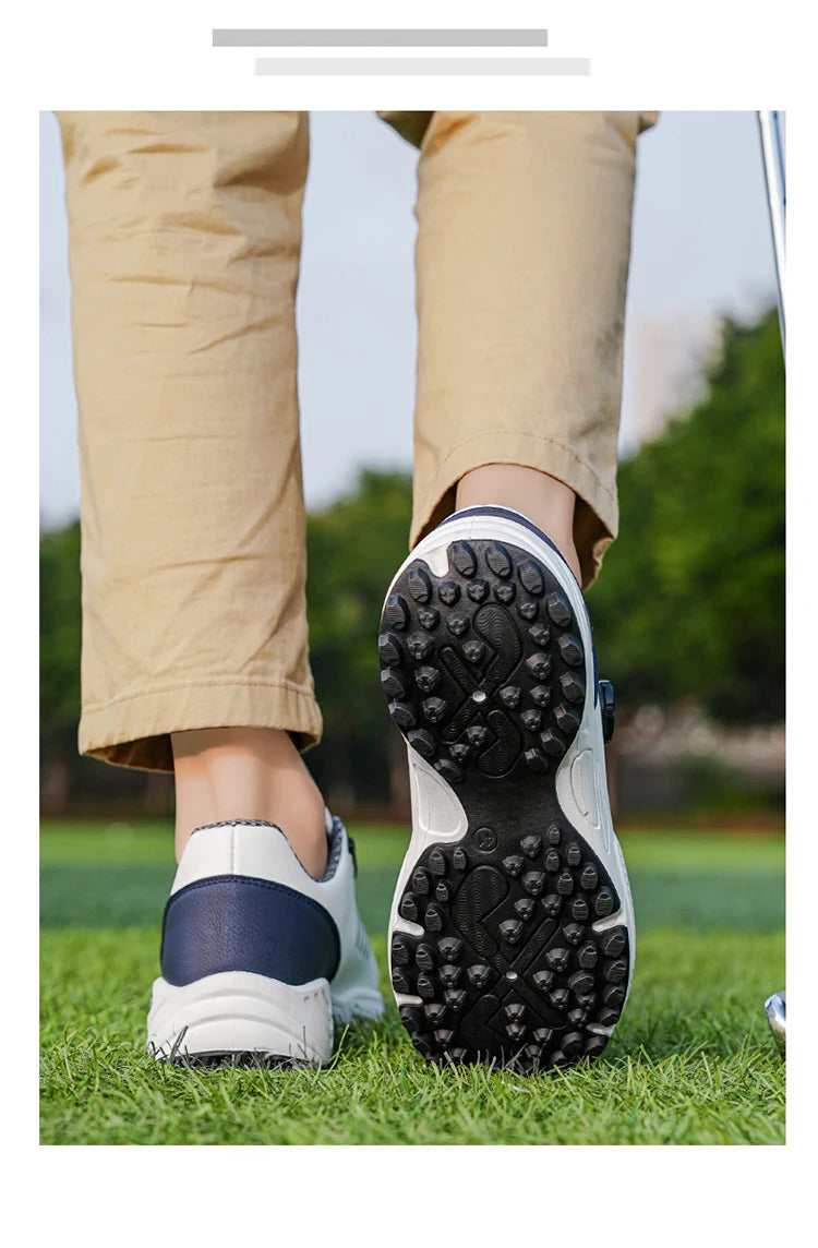 Chaussures de sport sans lacets pour hommes, avec amorti d'air, antichoc, antidérapantes, pour le golf, l'entraînement en extérieur, les trajets professionnels, chaussures polyvalentes pour hommes 9