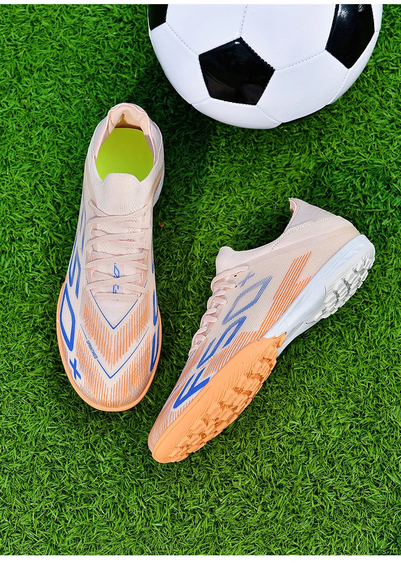 New Men's Soccer Shoes Match Football Boots Sneakers Non-Slip Grass Cleats High-Quality Futsal Indoor Hot-Selling High-Top Outdoor