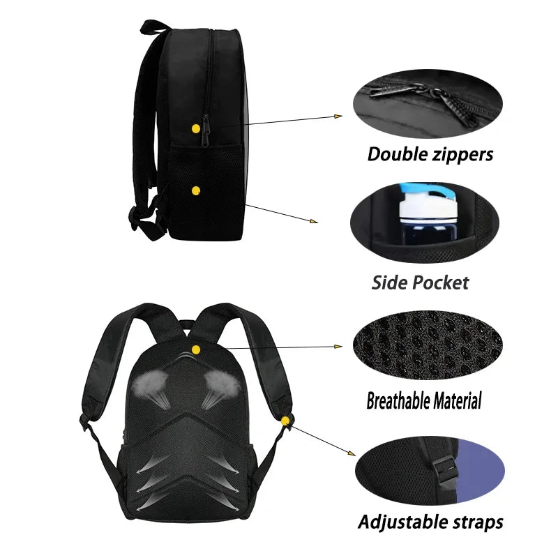 Hot Game Child School Backpack with Lunch Bags ,Design-F-FortniteS Pencil Bags ,School Bags for Boys Girls Best Gift