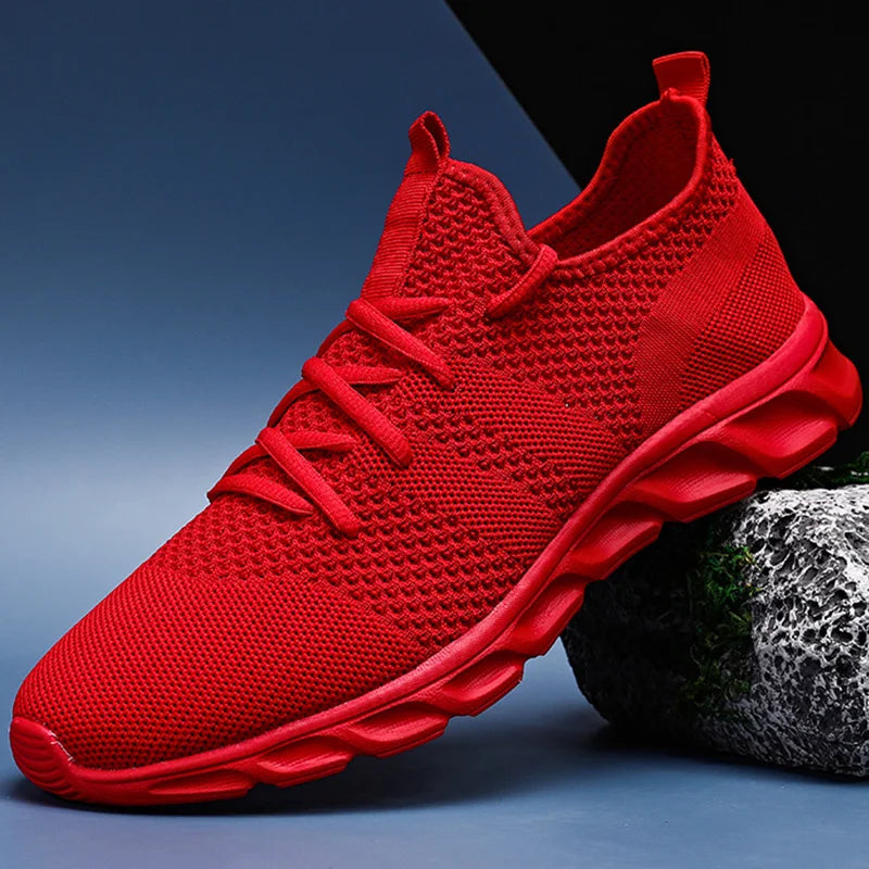 Herenhardloopschoenen met zachte zolen, slijtvaste, ademende sportschoenen van mesh, outdoor-mode, tennis schoenen in grote maten voor heren