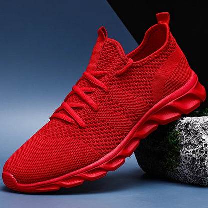 Herenhardloopschoenen met zachte zolen, slijtvaste, ademende sportschoenen van mesh, outdoor-mode, tennis schoenen in grote maten voor heren