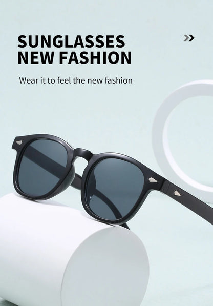 Vintage Oval Classic 4 Small Ding Stylish Decorative Sunglasses for Men and Women