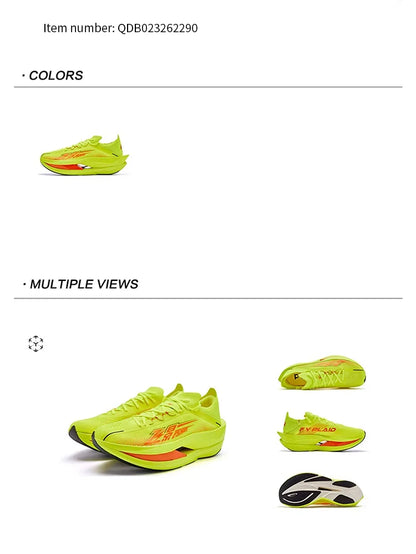 QIAODAN Feiying Plaid 3 Men's Running Shoes 2026 Carbon Plate Marathon Racing Sneakers Lightweight Breathable Shoes QDB023262290