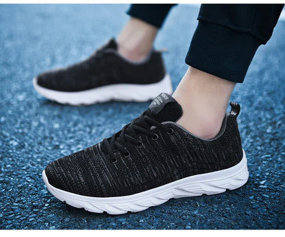 Sports Men's Running Jogging Shoes Casual Sneakers Outdoor Lace-Up Breathable Mesh Light Tennis Outdoor Walking Size 39-46