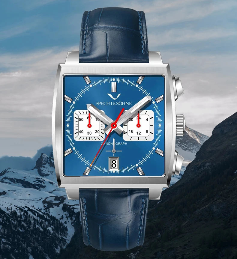 Relojes Hombre Specht & Söhne New Hot Watches Men Luxury Brand Male Japan VK64 Chronograph Trendy Sport Wristatch Waterproof