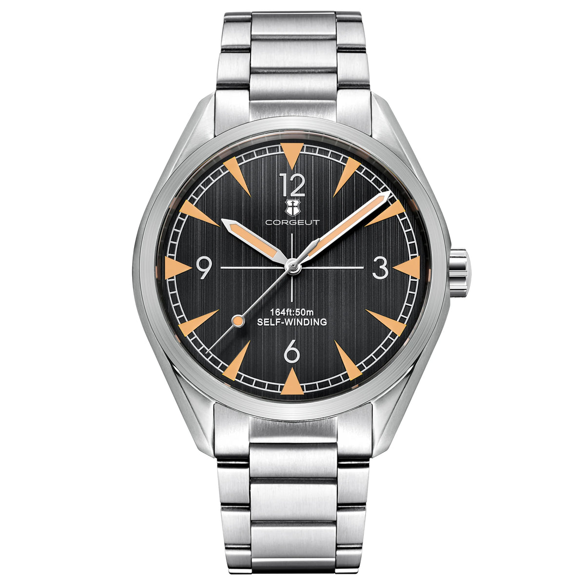 Orologi CORGEUT NH35/MIYOTA 8215 da uomo con cinturino in pelle, meccanici automatici, vetro zaffiro, orologi alla moda, casual e sportivi
