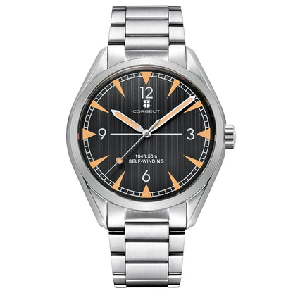 Orologi CORGEUT NH35/MIYOTA 8215 da uomo con cinturino in pelle, meccanici automatici, vetro zaffiro, orologi alla moda, casual e sportivi