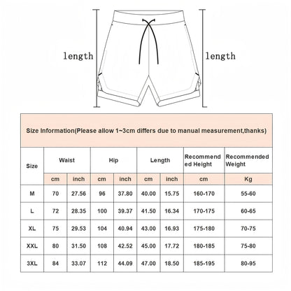 Dragon Ball Summer Fitness Shorts for Men and Women, Double-layer Sports Training Running Shorts, Casual Pants