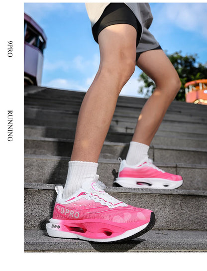 New men's and women's running shoes breathable racing sports shoes carbon cushioning lightweight men's jogging training shoes