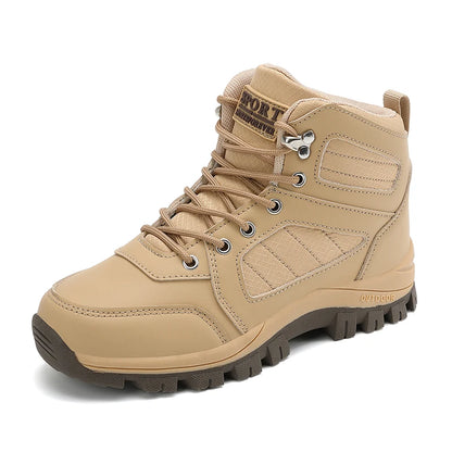 Scarpe sportive da donna bianche, casual, antiscivolo, da corsa, per escursioni all’aperto, arrampicata, impermeabili, traspiranti, con lacci, con suola rialzata