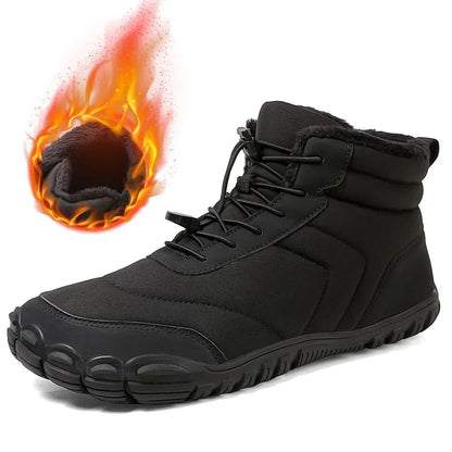 Bottes de randonnée d'hiver pour hommes, chaussures de randonnée imperméables en fourrure, baskets à cheville, chaussures de travail d'extérieur en fourrure, bottes de neige pour femmes, grande taille 47