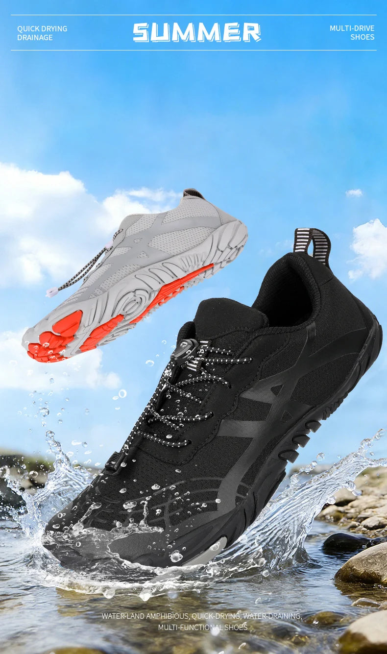 Zapatillas acuáticas para deportes al aire libre, zapatillas minimalistas, de secado rápido, para la playa, la natación, el fitness, para vadear, el senderismo y el ciclismo.