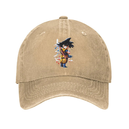 Dragon Ball Kakarot Goku Baseball Caps Vintage Distressed Denim Sun Cap Men Women Outdoor Workouts Unstructured Soft Caps Hat, Produit gaming premium Fraquane