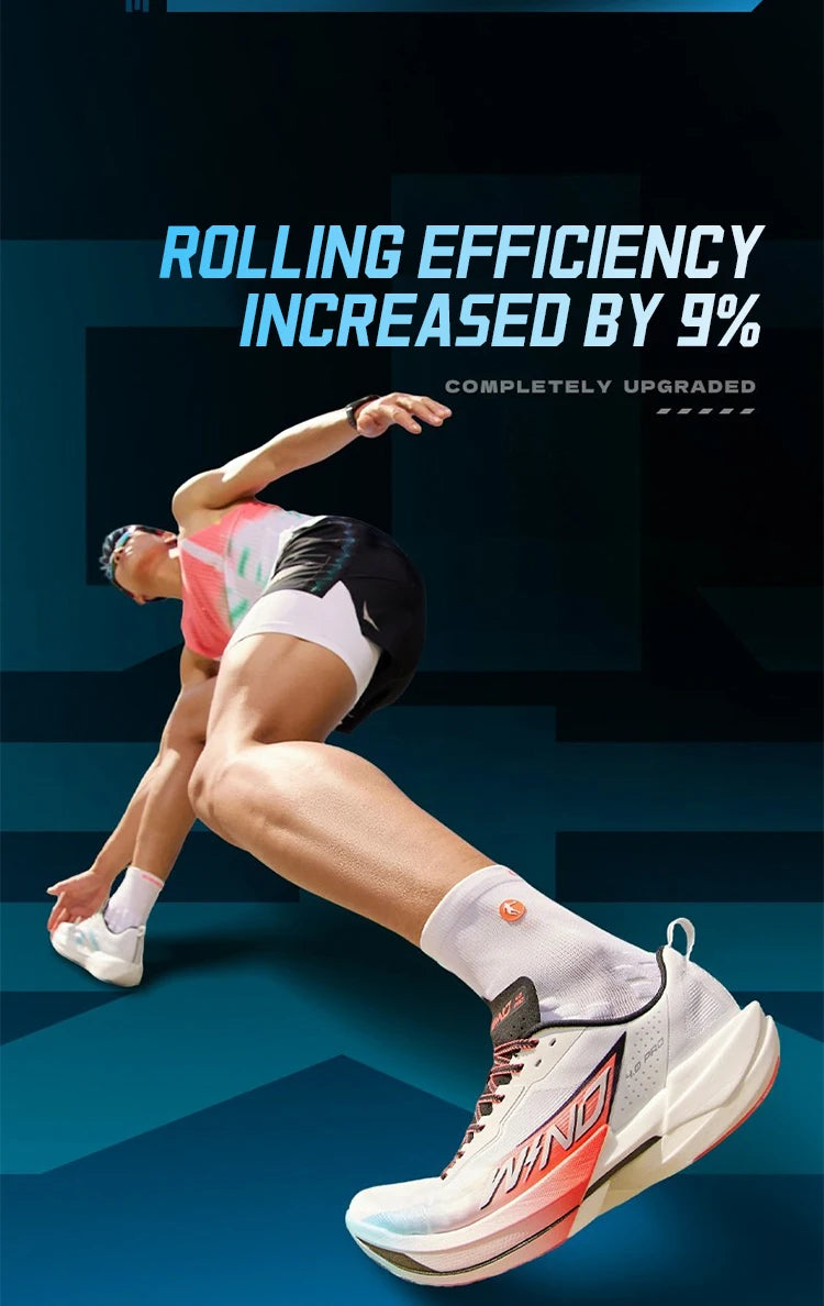QIAODAN WIND 4PRO Maratonské boty s karbonovou deskou Pánské profesionální závodní tenisky Prodyšné běžecké sportovní boty QDB023262291