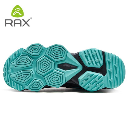Παπούτσια τρεξίματος RAX για άνδρες και γυναίκες, αθλητικά παπούτσια για υπαίθριες δραστηριότητες, ελαφριά και αναπνεύσιμα πάνινα παπούτσια, επάνω μέρος από πλέγμα Air Mesh, αντιολισθητική εξωτερική σόλα από φυσικό καουτσούκ