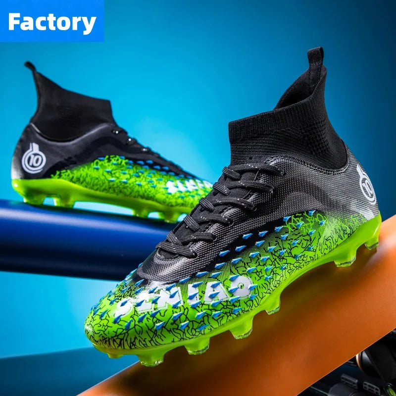 Men Professional Football Shoes Society Cleats Soccer Shoes Original Indoor Football Field Boots Grass Training TF/FG Sneaker