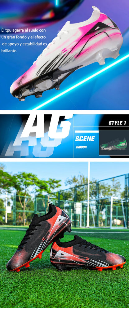 Herren-Fußballschuhe FG – rutschfeste Trainingsschuhe – Fußballschuhe mit langen Stollen – ultraleichte Outdoor-Schuhe – Dropshipping