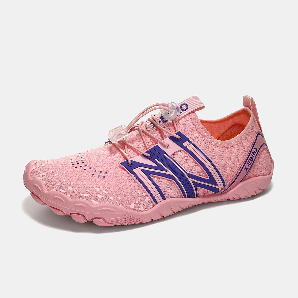 Oiaano Barfußschuhe mit breiter Zehenbox, schwarz, für Damen und Herren, Unisex-Sportsneaker, Aqua-Strandschuhe mit weicher Sohle, leicht und atmungsaktiv