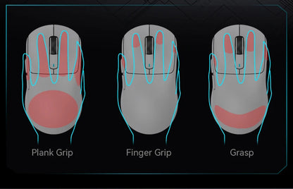 X3 Gaming Mouse Wireless ATTACK SHARK Rot 4K Rückläufe, Bluetooth-Tri-Mode-Verbindung, PAW3395, Makro-Bluetooth-Gaming-Maus