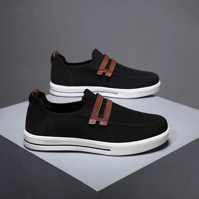 New Men's Sports Shoes Mesh Breathable Casual Outdoor EVA Soft-Soled Walking Shoes Lightweight Comfortable