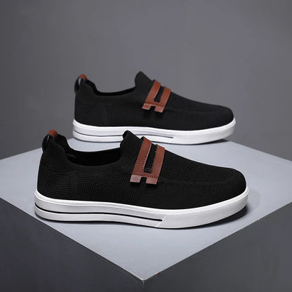 New Men's Sports Shoes Mesh Breathable Casual Outdoor EVA Soft-Soled Walking Shoes Lightweight Comfortable