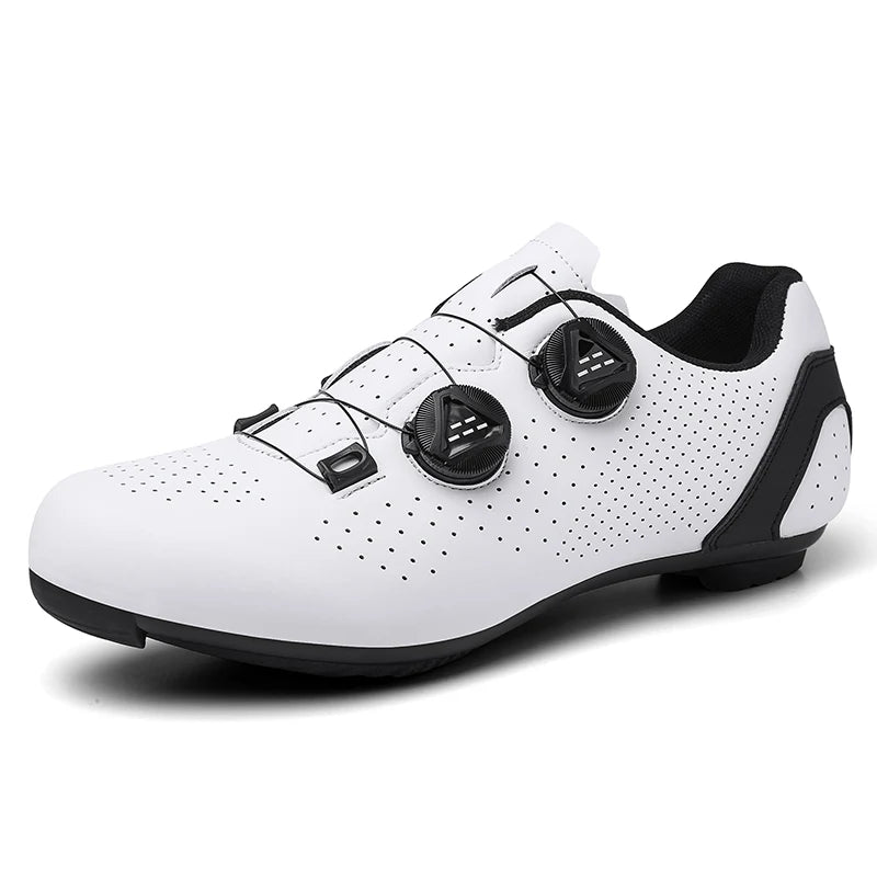Buty rowerowe MTB dla mężczyzn, sportowe buty do jazdy po bezdrożach i szosie, płaskie buty do szybkiej jazdy na rowerze, obuwie do rowerów górskich z blokami SPD
