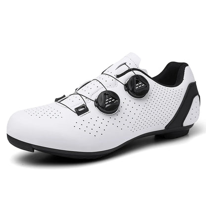 Buty rowerowe MTB dla mężczyzn, sportowe buty do jazdy po bezdrożach i szosie, płaskie buty do szybkiej jazdy na rowerze, obuwie do rowerów górskich z blokami SPD