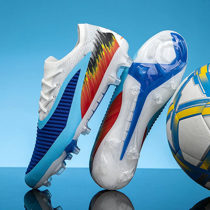 Chaussures de football pour homme, crampons, chaussures de football professionnelles pour femme, entraînement en extérieur, résistantes, pour terrain ferme, légères, rugby pour adulte