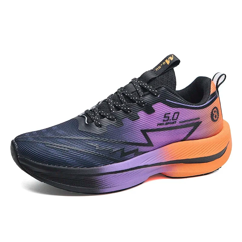 Heren hardloopschoenen met koolstofplaat, zacht gedempte, schokabsorberende sportschoenen, unisex sneakers, lichte antislip trainingsschoenen