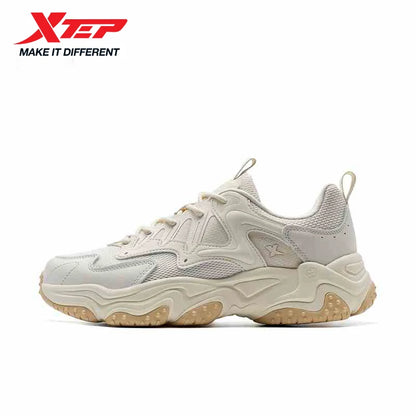 Xtep Casual Shoes Spring And Summer Lightweight Sports Shoes Thick Sole Fashionable Street Style Sneakers 875319320004