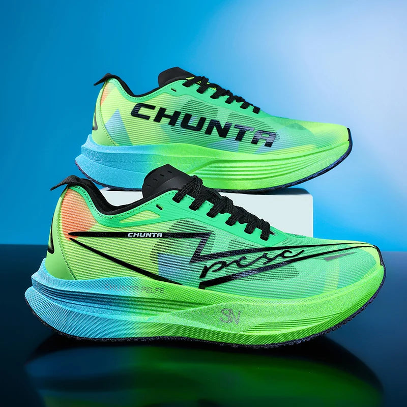Herren-Sportschuhe Laufschuhe mit Carbonplatte Herren-Marathon-Sneaker Rennschuhe Stoßdämpfende Leichtathletik-Trainingsschuhe für Damen