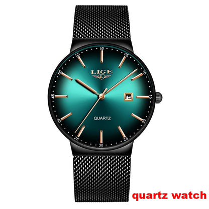 LIGE mekaniske automatiske armbåndsure til mænd – Luksuriøst ur i topklasse med tourbillon, elegant og vandtæt model, ideelt til arbejde eller formelle lejligheder.