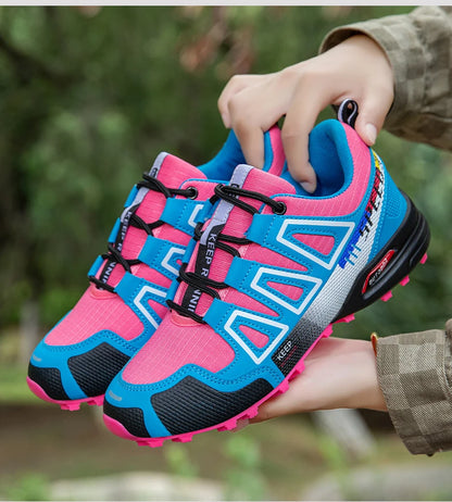 Chaussures de randonnée unisexes à lacets, antidérapantes et légères ; chaussures de sport tactiques d'entraînement pour hommes ; chaussures de cyclisme décontractées sans crampons pour femmes