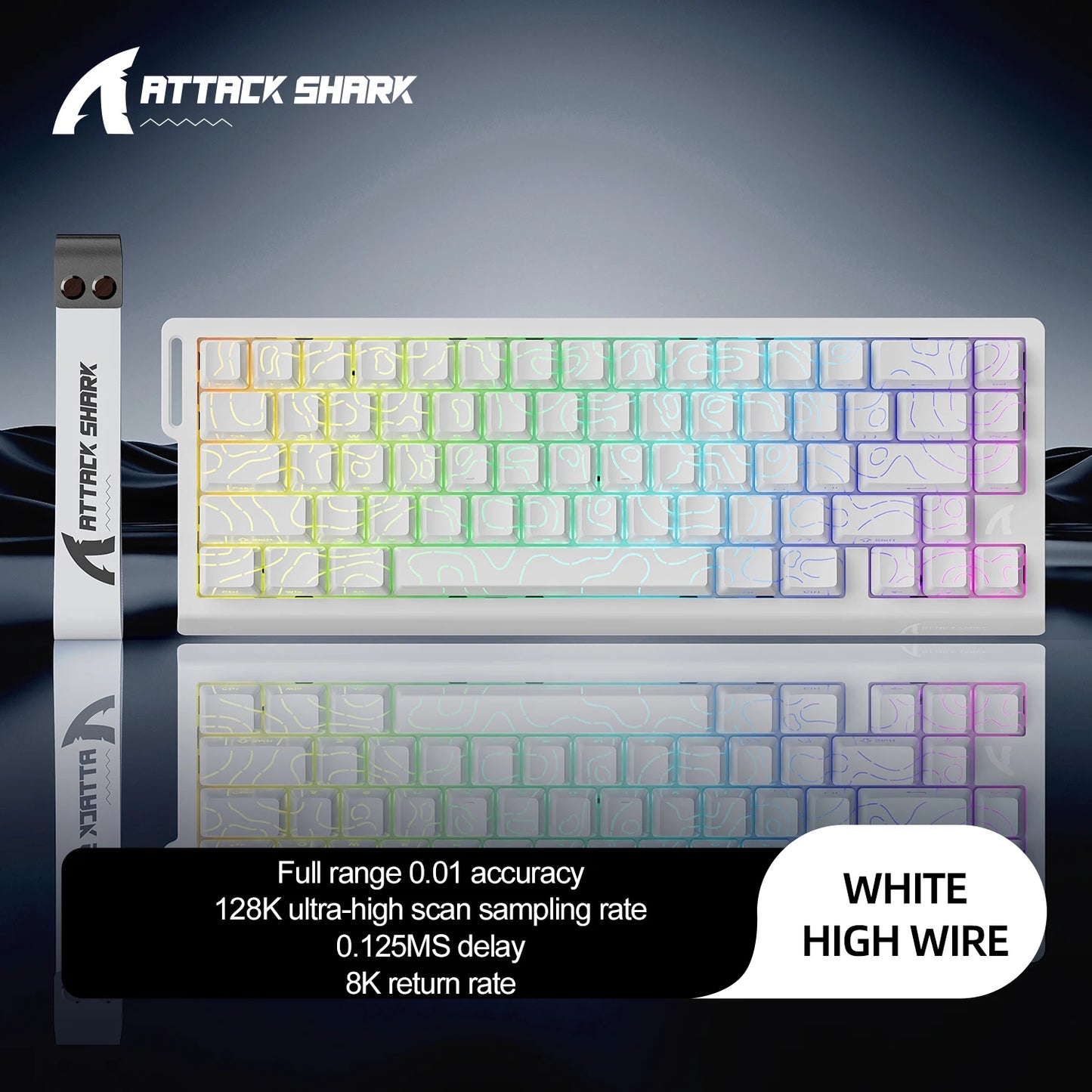Magnetic Gaming Keyboard ATTACK SHARK X68HE X68PRO HE and FREEWOLF F68 Wired F68Pro Wireless for Pro Gaming 0.01mm Rapid Trigg