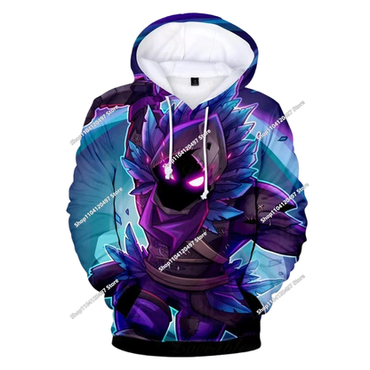 Fortnite Παιχνίδι Μάχης Φούτερ με 3D εκτύπωση Ρούχα δρόμου Παιδικά φούτερ σε υπερμεγέθη στυλ Φούτερ με κουκούλα Ανδρικά παλτά Ρούχα