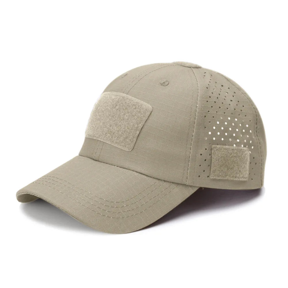 Athletic casual breathable camouflage baseball cap for men, military fan sun hat tactical hat military training hat bucket hat