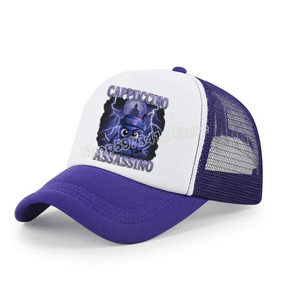 Italian Brainrot Baseball Caps Funny Anime Printed Tung Tungtung Sahur Sunny Hats Summer Adjustable Famliy Headdress Cap Gifts
