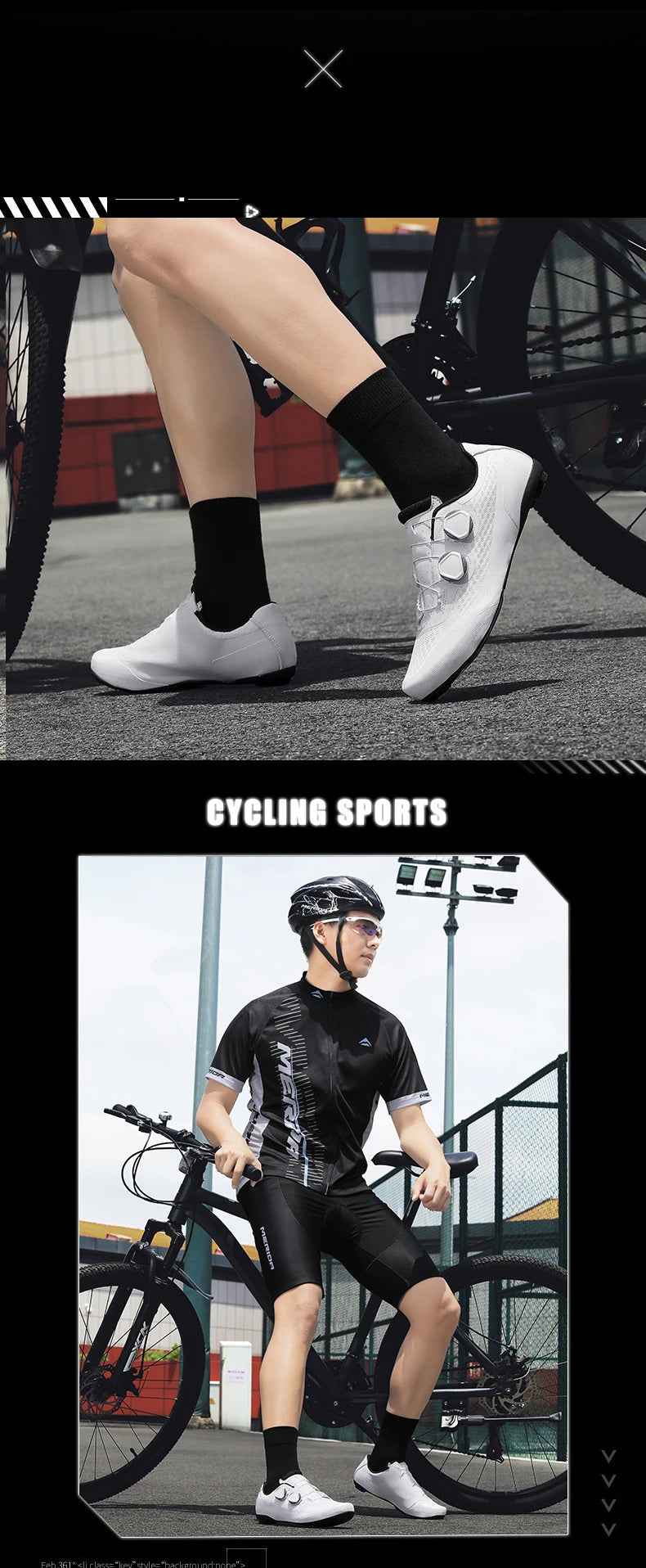 Speed Cycling Sneaker Herre-cykelsko til landevejscykling med klamper SPD-sko Cykelsko til flade pedaler Herre-cykelsko til udendørs brug Hvid