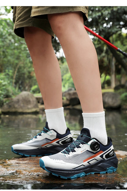 Chaussures de randonnée élégantes pour homme : baskets de trekking résistantes avec doublure moelleuse et chaude pour l'hiver – Chaussures pour homme